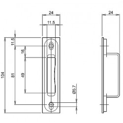 LIPS SLUITKOM+SLPL SKT 2454 R afmetingen