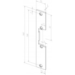 ASSA ABLOY Sluitplaat KL17 110x3x24mm