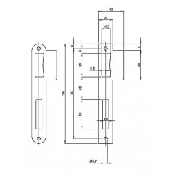 LIPS Sluitplaat SPU2420 D+N RH RVS