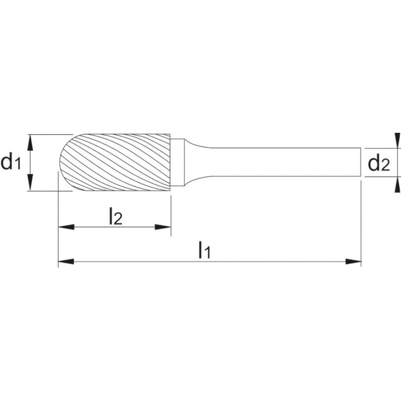 Phantom HM Cilinderfrees Uni - 4x15x6x60mm