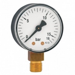 Manometer 50mm 0-16 Bar - 45017 - Bsp - Onder