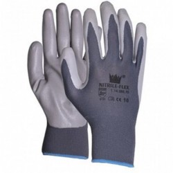 Handschoen Nitrilfoam 11408810 Grijs - Maat xL (10)