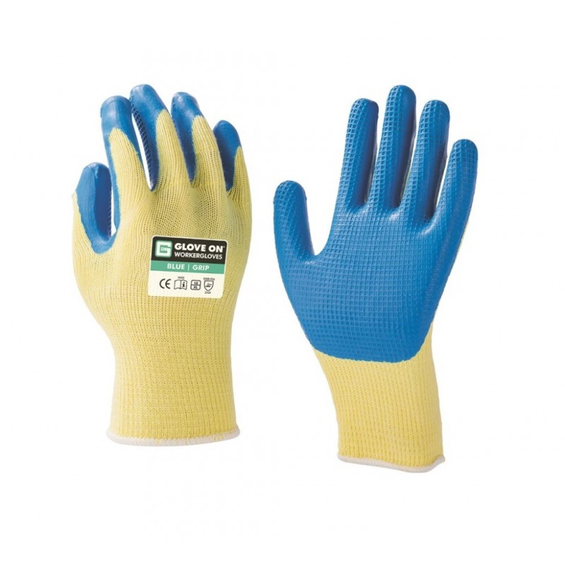 Handschoen Glove On Blue Grip - Maat L (9)