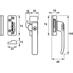 AXA RAAMSLUITING 3329-51 CIL NOK BUDR F1 RS 1*