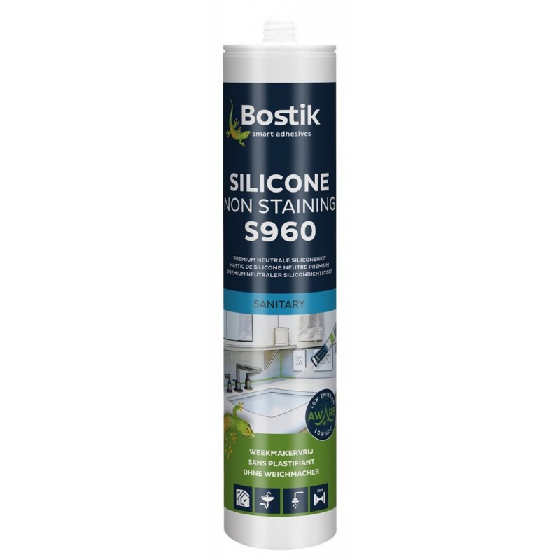 Bostik Siliconenkit S960 Premium - Zwart - 310