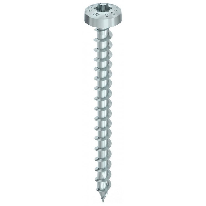 Heco Topix+ Spaanplaatschroef Cilinderkop 4x35 voldraad Torx20 - Verzinkt - 500 stuks