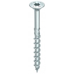 Heco Topix+ Spaanplaatschroef Platkop 6x90 deeldraad Torx30 - Verzinkt - 100 stuks