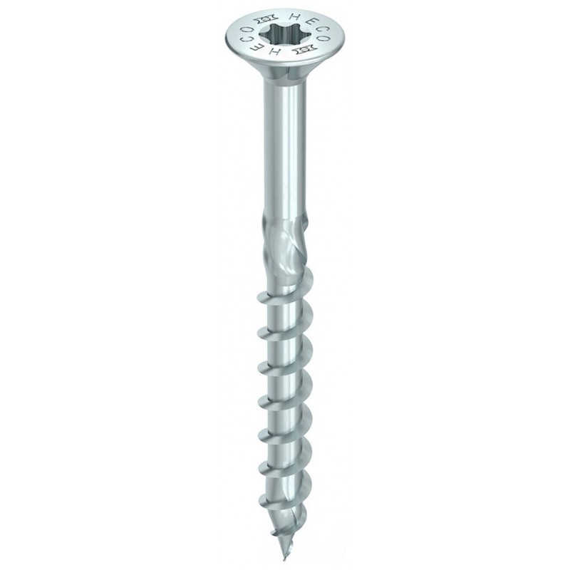 Heco Topix+ Spaanplaatschroef Platkop 6x260 deeldraad Torx30 - Verzinkt - 100 stuks