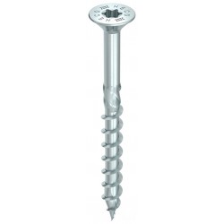 Heco Topix+ Spaanplaatschroef Platkop 8x140 deeldraad Torx40 - Verzinkt - 100 stuks