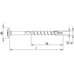 Heco Topix+ Tellerkopschroef 6x180Dd Torx30 - Verzinkt - 100 stuks