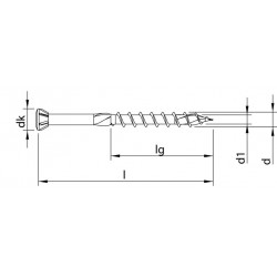 Heco Topix+ Glaslatschroef Lenskop 3