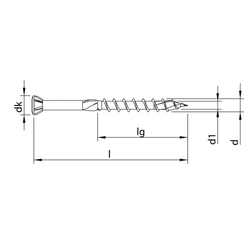 Heco Topix+ Glaslatschroef Lenskop 3