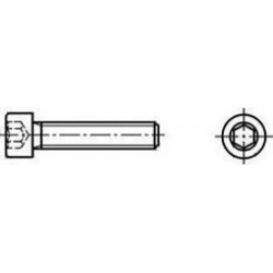 Inbusbout 12.9 Cilinderkop DIN912 - M8x30mm - Zwart