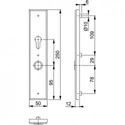 Hoppe Comf Sch 2235S - PC72 - 29mm - F1 - SKG***