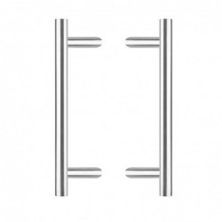 Intersteel Deurgrepen per paar T-schuin 700x85x25 HoH 500 rvs