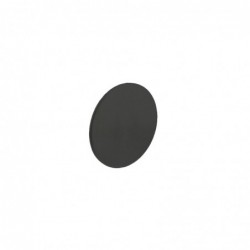 Intersteel Rozet blind rond zelfklevend mat zwart