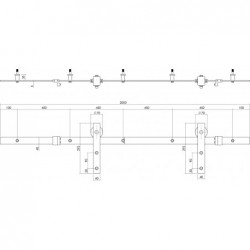 Intersteel Schuifdeursysteem tbv glazen deur