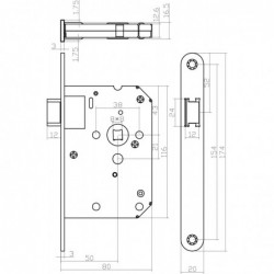 Intersteel Woningbouw loopslot wit