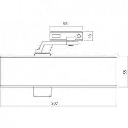 Intersteel Deurdranger DR 120 - EN 2-4 - Inclusief Schaararm