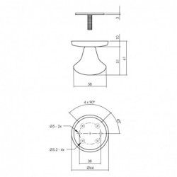 Intersteel Basis voordeurset veiligheidsbeslag SKG*** rond rvs zwart met kerntrekbeveiliging