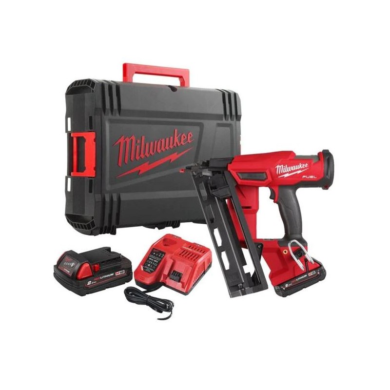 Milwaukee Accu Tacker M18 FN16GA-202x - Inclusief 2x2,0AH Accu en 1 Lader