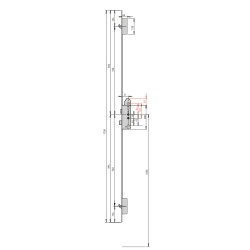 S2 Meerpuntssluiting H542-65U - Krukbediend - DM 65 - PC 92/122 - 1758mm - D1/2/3/4 - SKG***