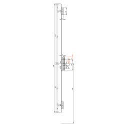 S2 Meerpuntssluiting H542-65U - Krukbediend - DM 65 - PC 92/122 - 1988mm - D1/2/3/4 - SKG***