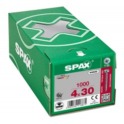 SPAX T-STAR Spaanplaatschroef CK4x30 - Voldraad - TX 20 - Verzinkt - 1000 Stuks