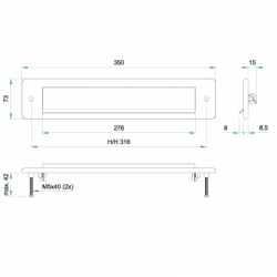 Artitec briefplaat 93303 afmetingen