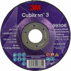 3M Cub3 Slijpschijf T41 125x22x1mm - Per Stuk