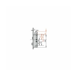 S2 Meerpuntssluiting H542-65U 20x1914 - Krukbediend - DM 65 - PC 92 - 1914mm - D1+D2 - SKG ***