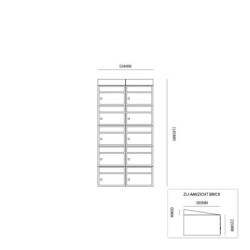 5-HOOG MET DAK ZWART