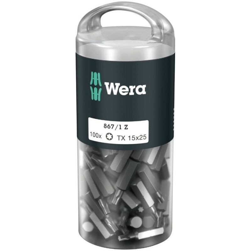 Wera 867/1 Torx Bits Diy - TX 15X25mm - 100 Stuks