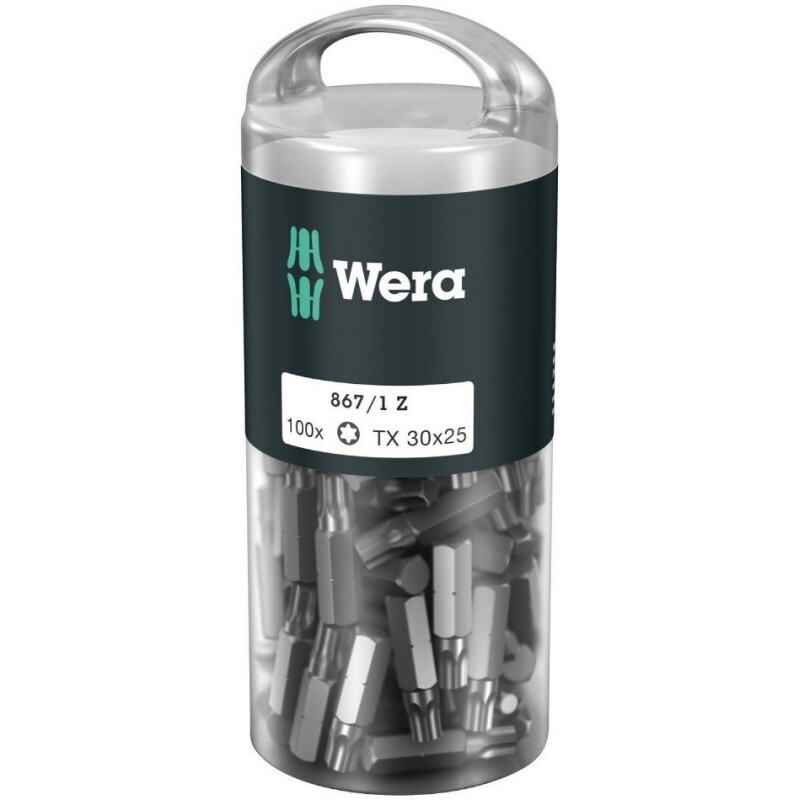 Wera 867/1 Torx Bits Diy - TX 30x25mm - 100 Stuks