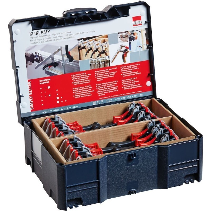 Bessey Lijmklemset Kli-S - 16 Delig - In T-Loc Koffer Bessey Lijmklemset Kli-S - 16 Delig - In T-Loc Koffer