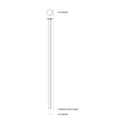 Union Rsb130Bg Stripnagel Blank - Glad - 3.8X130mm - 1400 Stuks