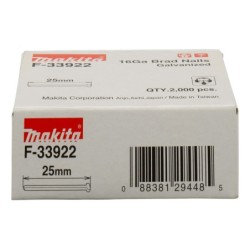 Makita Brad 25mm 1.3X1.6mm - Gegalvaniseerd - 2000 Stuks