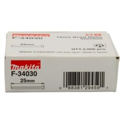 Makita Brad 25mm 1.3X1.6mm - RVS A2 - 2000 Stuks