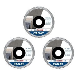 Carat Diamant Zaagblad - 125x22mm - Voor Tegels En Natuursteen - 3 Stuks
