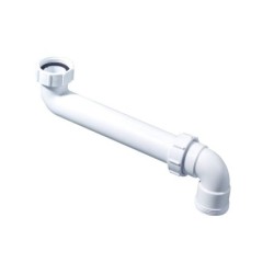 McAlpine Ruimtebesparende Bocht Pp Wit - 1.1/2x1.1/2