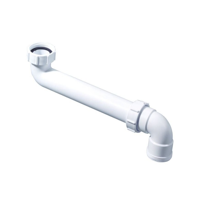 McAlpine Ruimtebesparende Bocht Pp Wit - 1.1/2x1.1/2