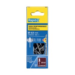Rapid High Performance Blindklinknagels 4x10mm - Met Boor