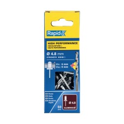 Rapid High Performance Blindklinknagels 4.8x12mm - Met Boor