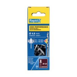 Rapid High Performance Blindklinknagels 4.8x20mm - Met Boor