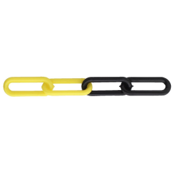 Nylon Ketting Geel-Zwart 6X41X20 Bos 25M