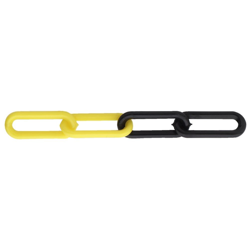 Nylon Ketting Geel-Zwart 6X41X20 Bos 25M