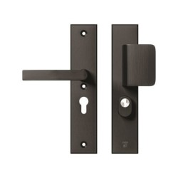 AXA Veiligheidsbeslag Edge Plus D-duwer+kruk Blok PC55 anti-kerntrek zwart