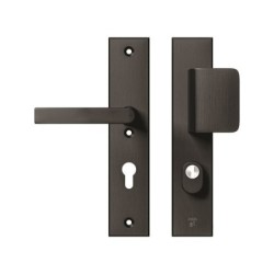 AXA Veiligheidsbeslag Edge Plus D-duwer+kruk Blok PC72 anti-kerntrek zwart