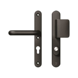 AXA Veiligheidsbeslag Oval Plus smal D-duwer+kruk U PC72 anti-kerntrek zwart