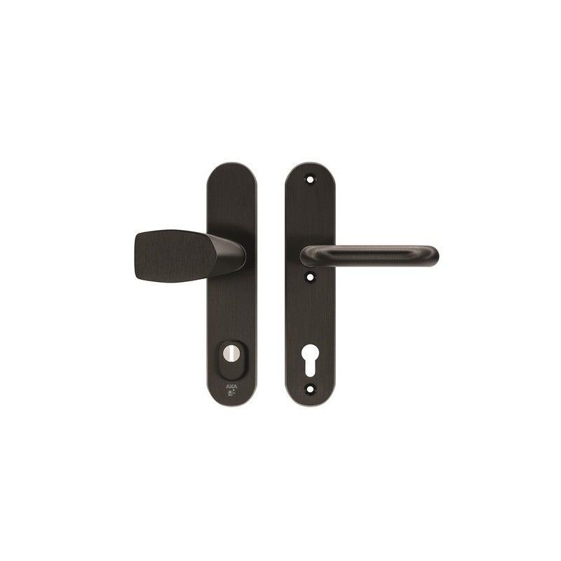 AXA Veiligheidsbeslag Oval Plus Wing-knop+kruk U PC92 anti-kerntrek zwart